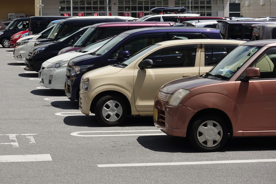 整列した車輌